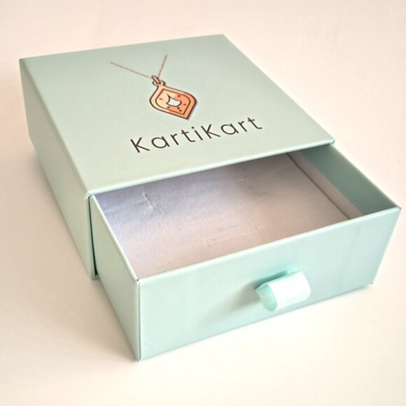 925 Sterling Silver Emerald Om Earrings – Delicate 18k Gold Plated Gift for Her - Picture 9 of 9